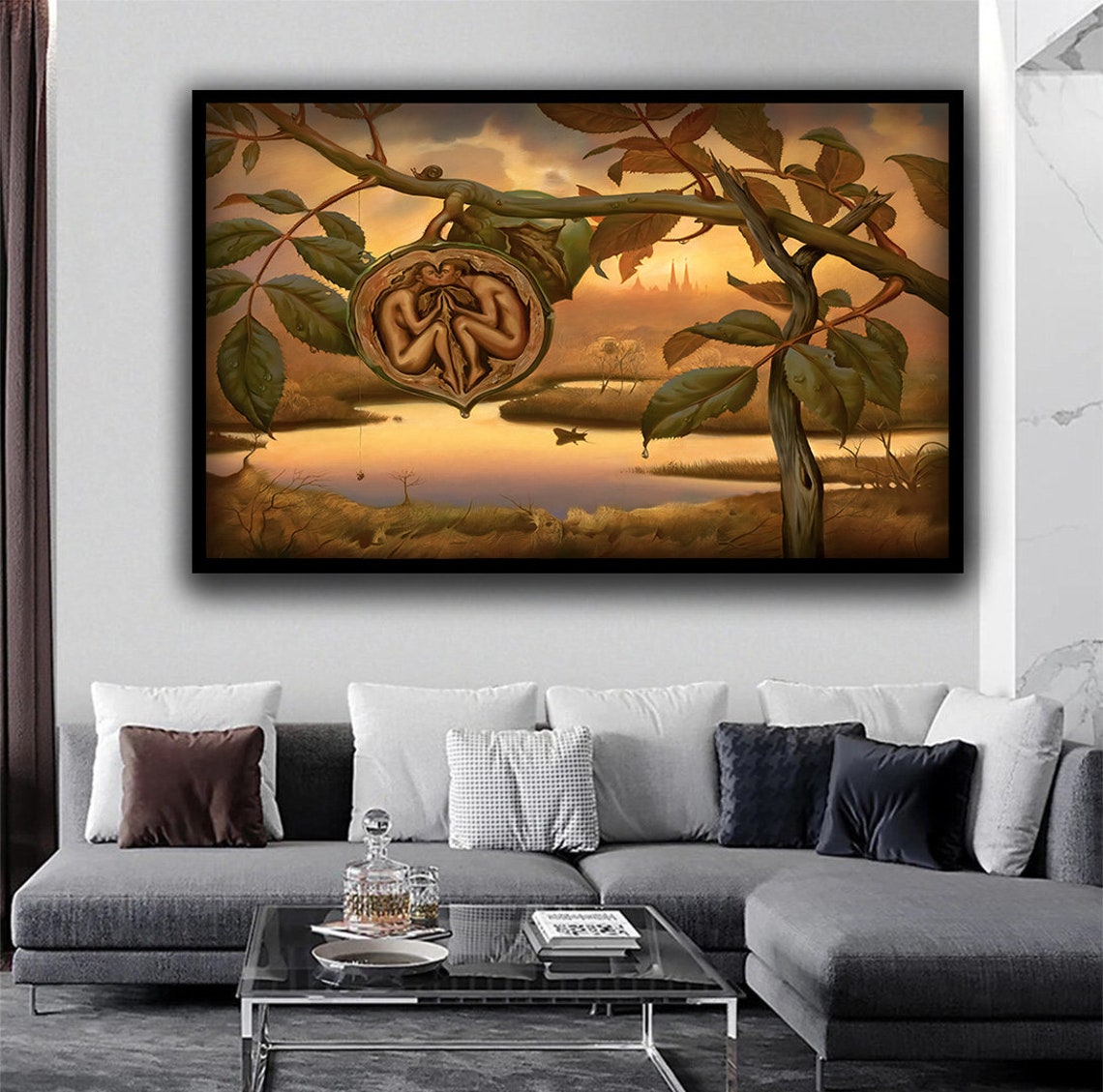 Walnut Of Eden By Vladimir Kush Vladimir Kush Surrealism Art Vladimir Kush Poster Vladimir Kush Surrealist Painting - Image 5