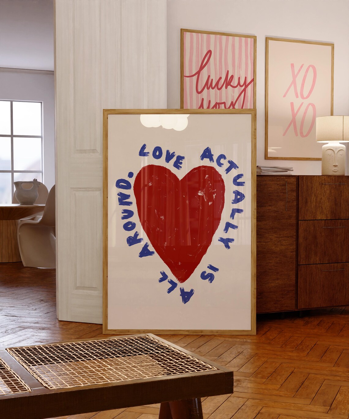 Love Actually Is All Around Quote Poster Print