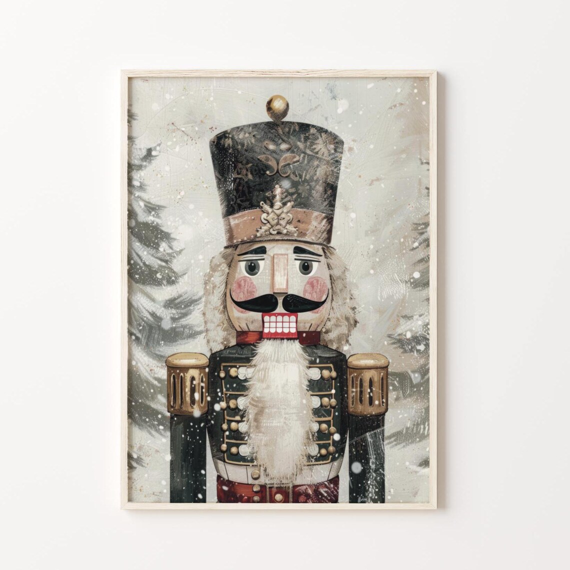 Christmas Nutcracker Vintage Christmas Poster - Image 3