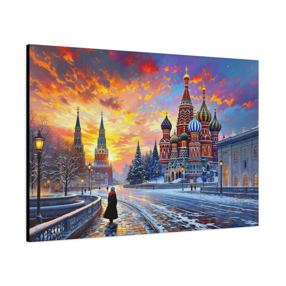 St Basils Cathedral Landmark Art Print - Image 2