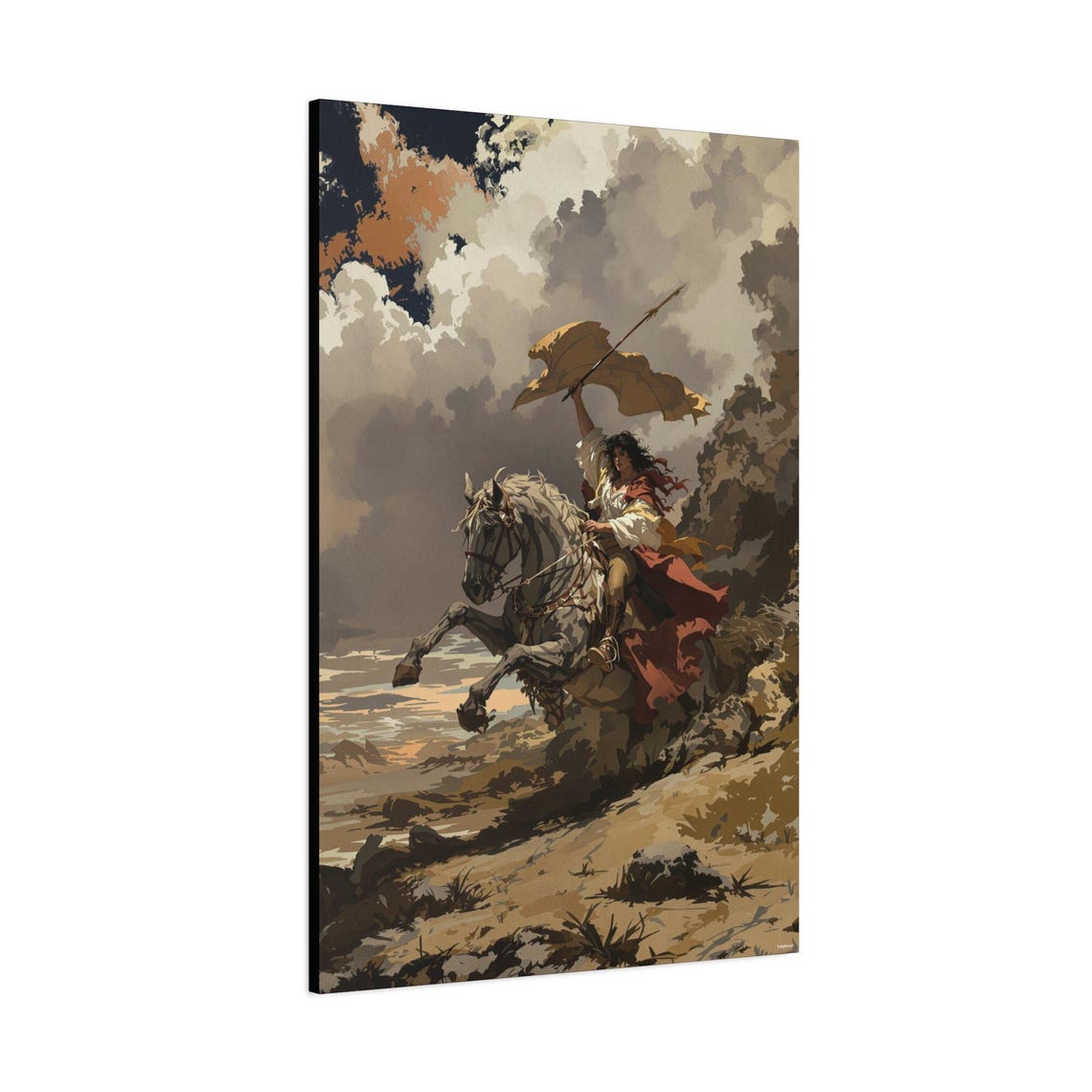 Untamed Beauty Portrait Art Print - Image 2