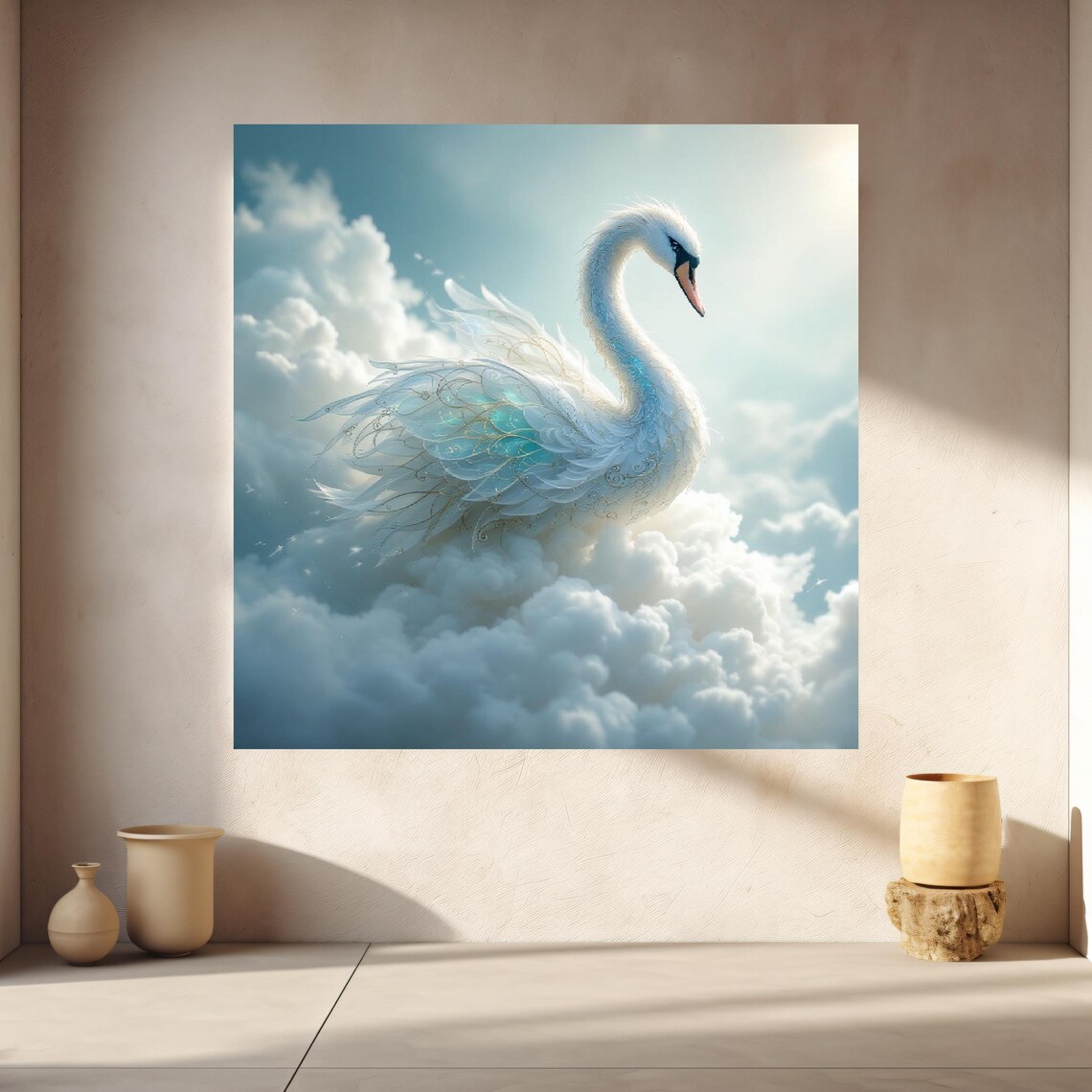 Wings Of Heaven - Abstract Art Print
