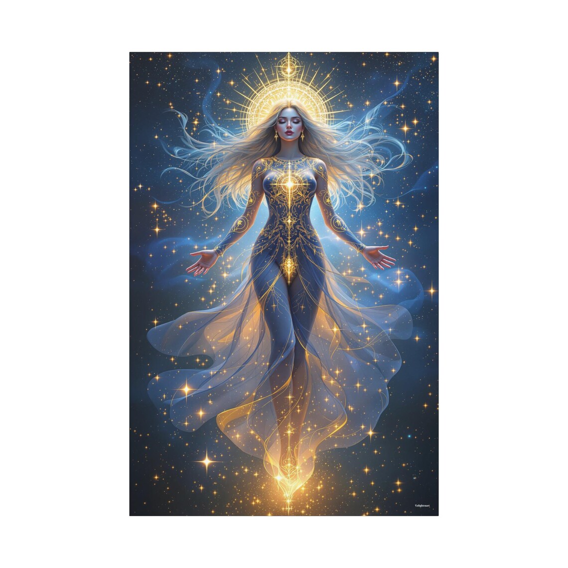 Luminous Ascension Abstract Modern Art Print - Image 3