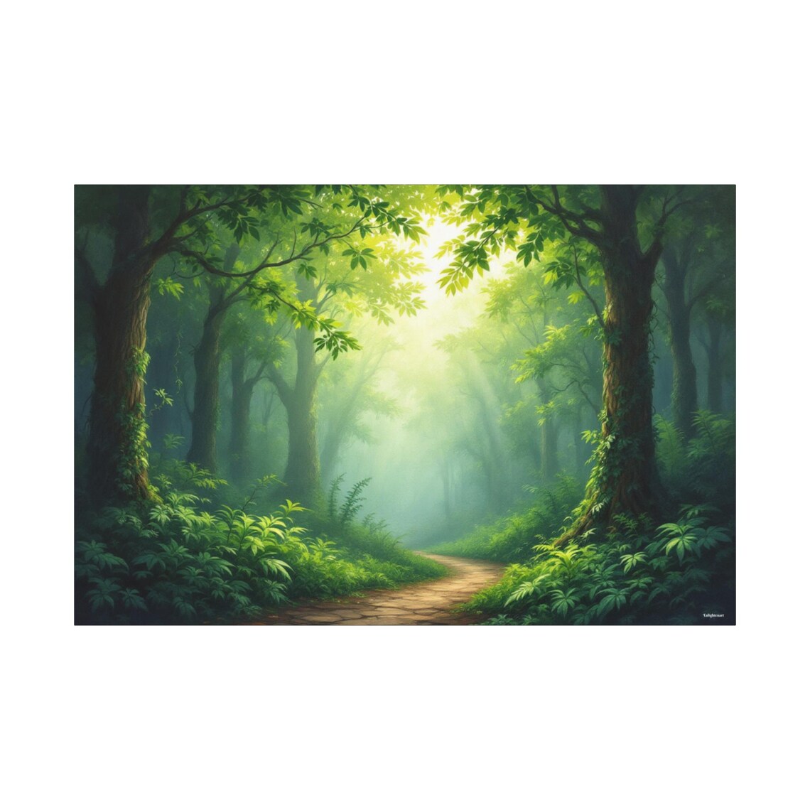 Serene Forest Nature Art Print - Image 3