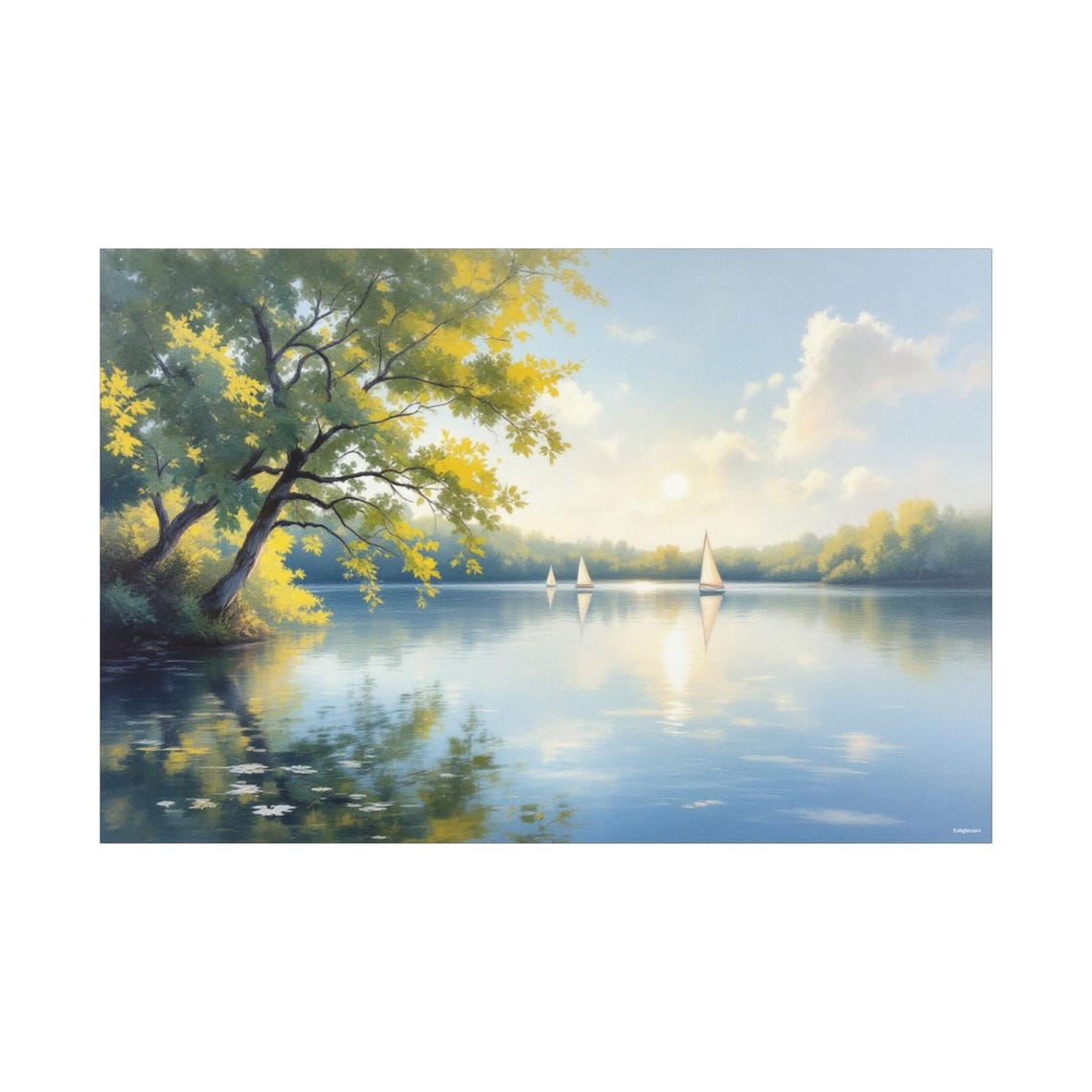 Ripples Of Peace Abstract Art Print - Image 3
