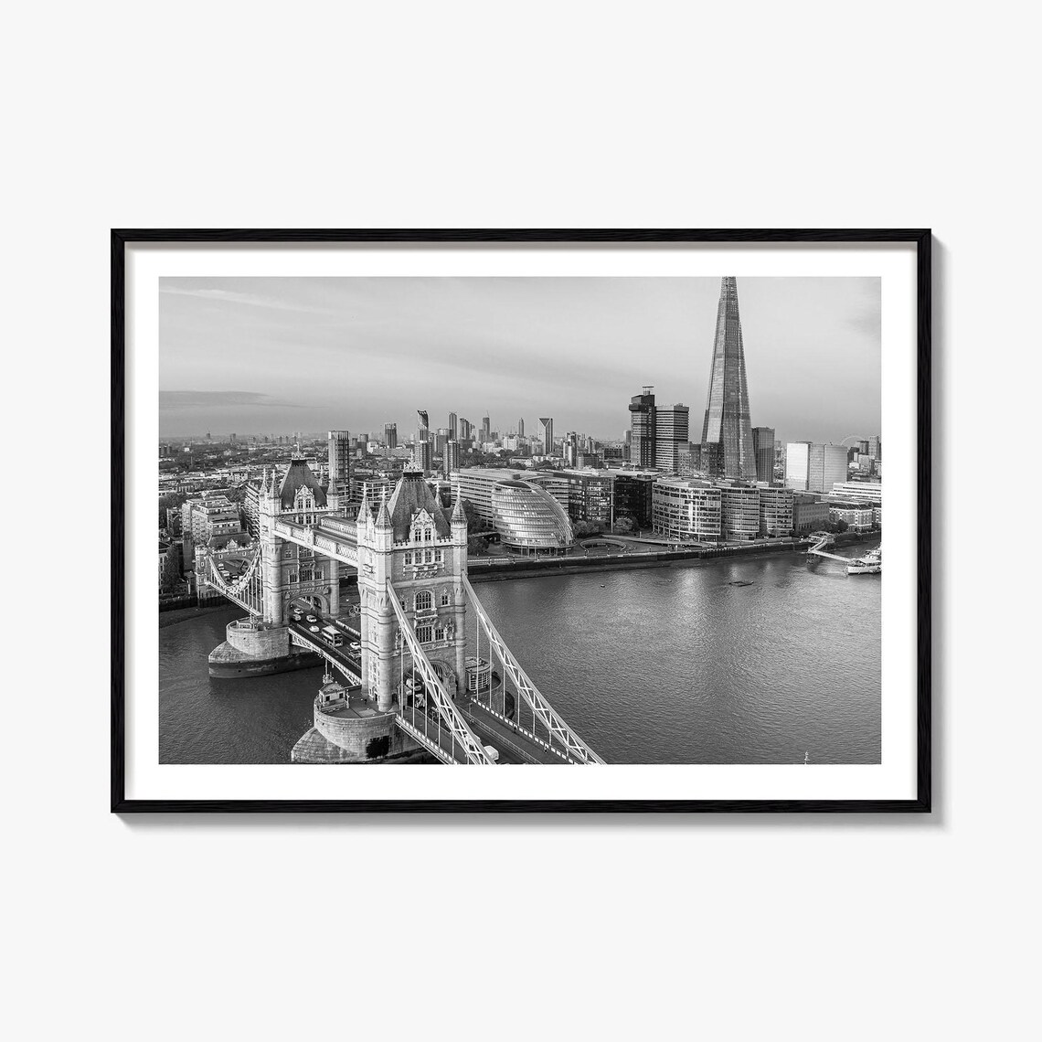 London Black and White Travel Poster, No. 2