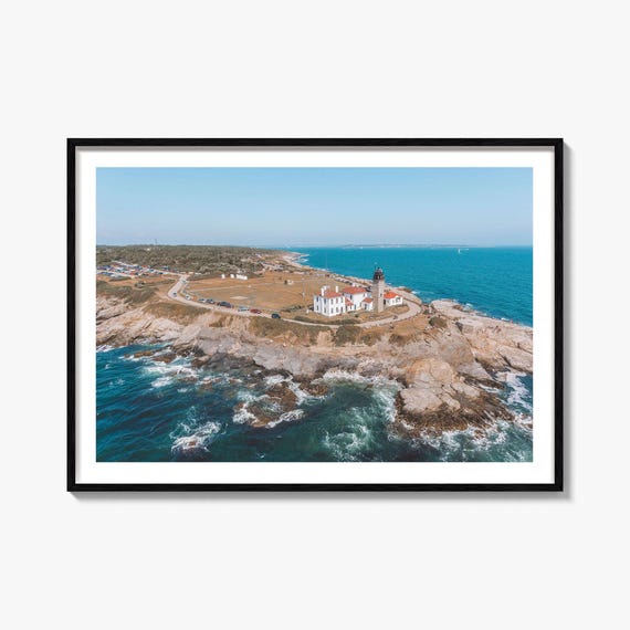 Narragansett Travel Poster, Street Map City Art Print