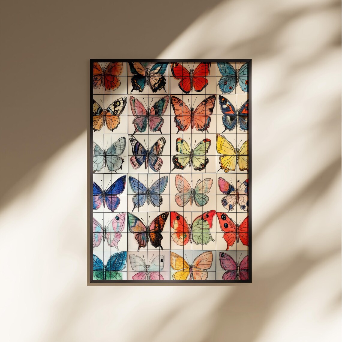 Vintage Butterflies Art Print, Botanical Wall Decor - Image 6