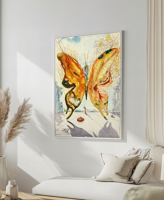 Salvador Dals Venus Butterfly Surrealist Painting Dreamlike Art Gift For The Imaginative