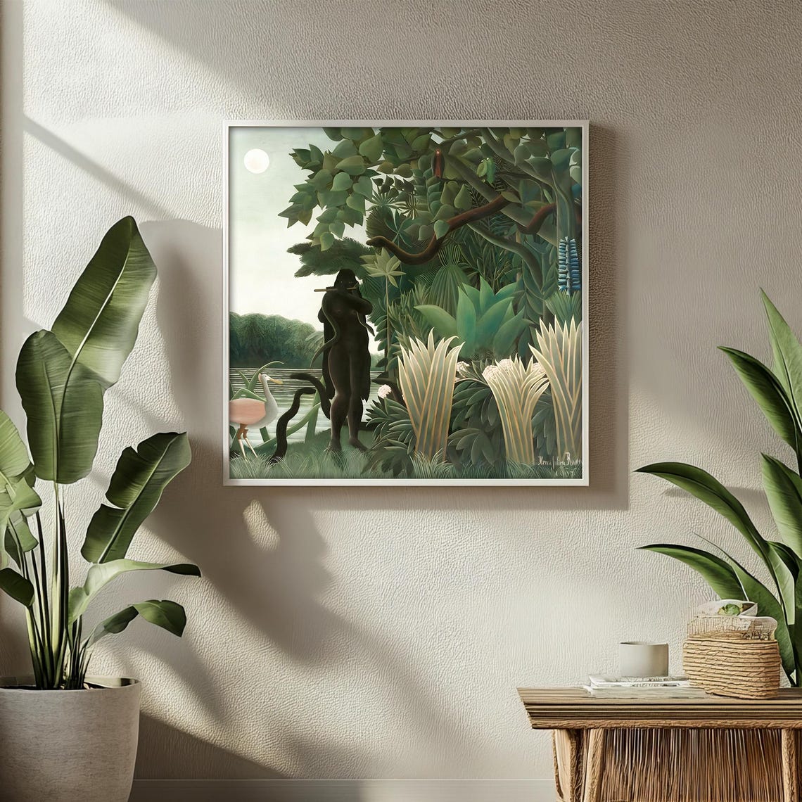 Henri Rousseau The Snake Charmer Moonlit Jungle Mystery Poster - Image 2
