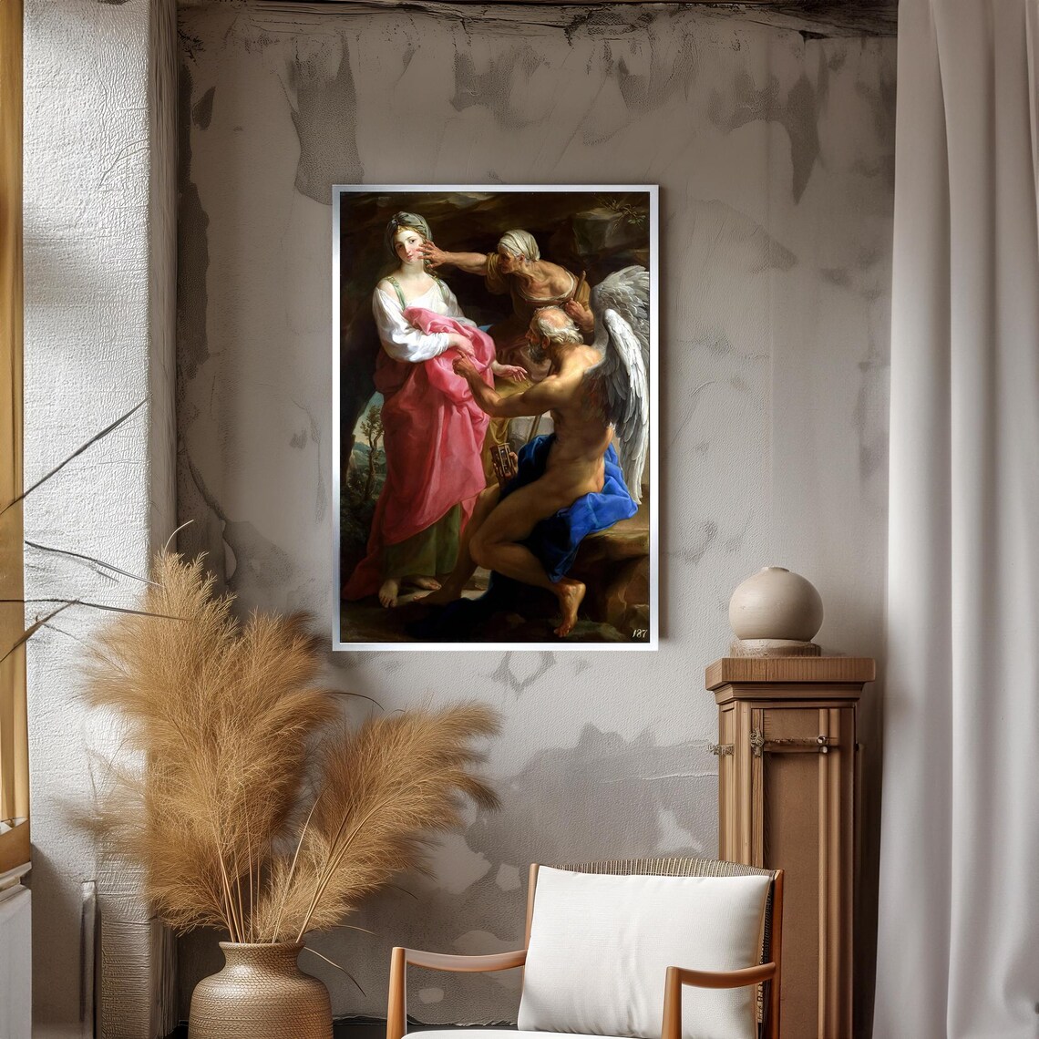 Pompeo Batoni Time Orders Old Age Allegory Baroque Art Poster - Image 3