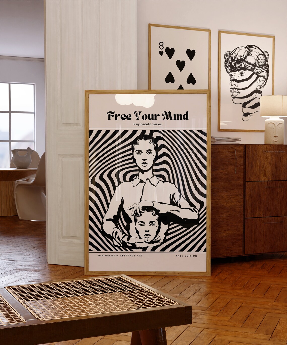 Free Your Mind Psychedelic Vintage Poster