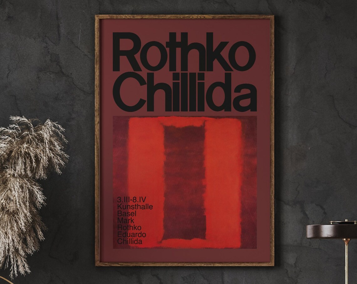 Mark Rothko Eduardo Chillida Vintage Art Print