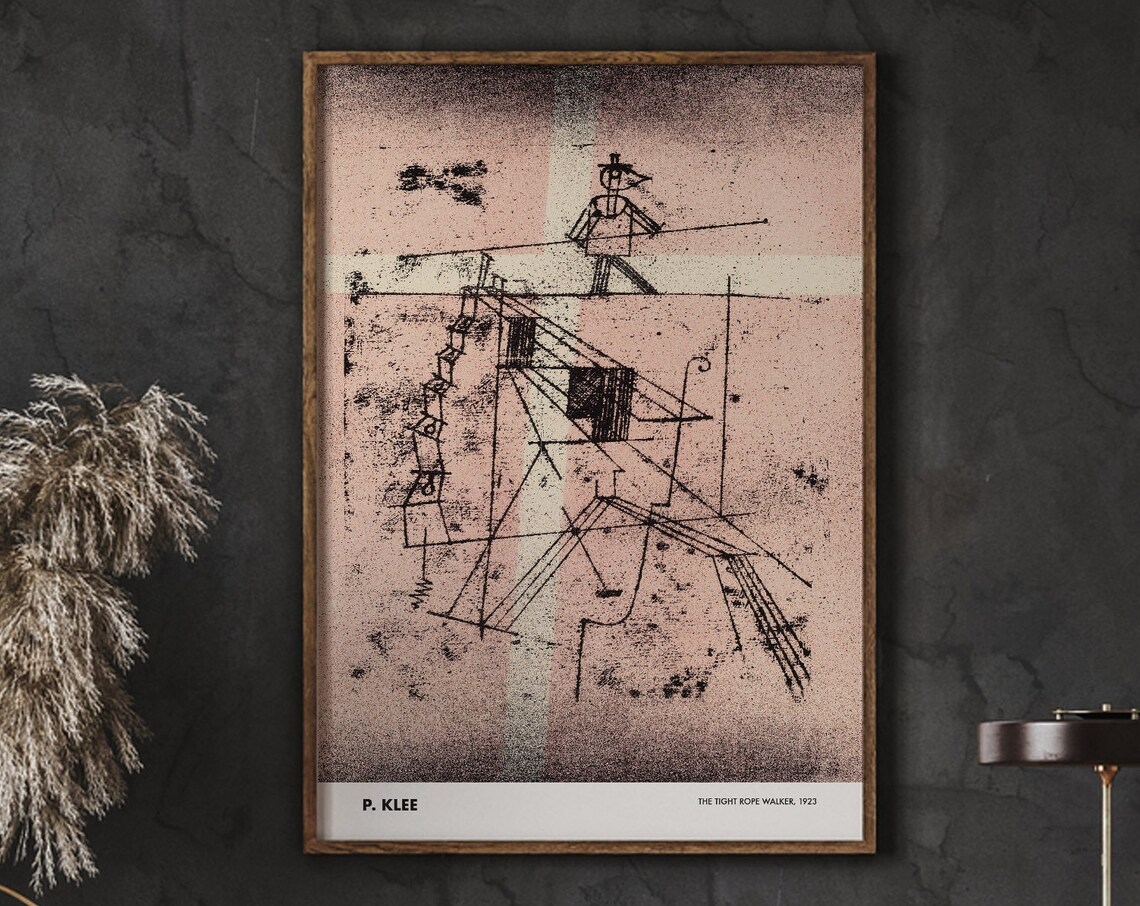 The Tight Rope Walker 1923 Vintage Klee Art Print
