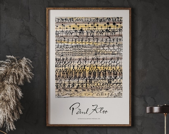 Paul Klee Astrological Fantasy Portrait 1924 Surrealist Poster