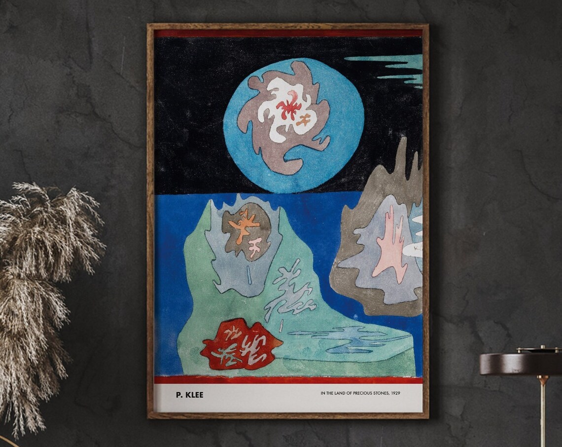 Paul Klee In the Land of Precious Stones 1929 Surreal Art Poster