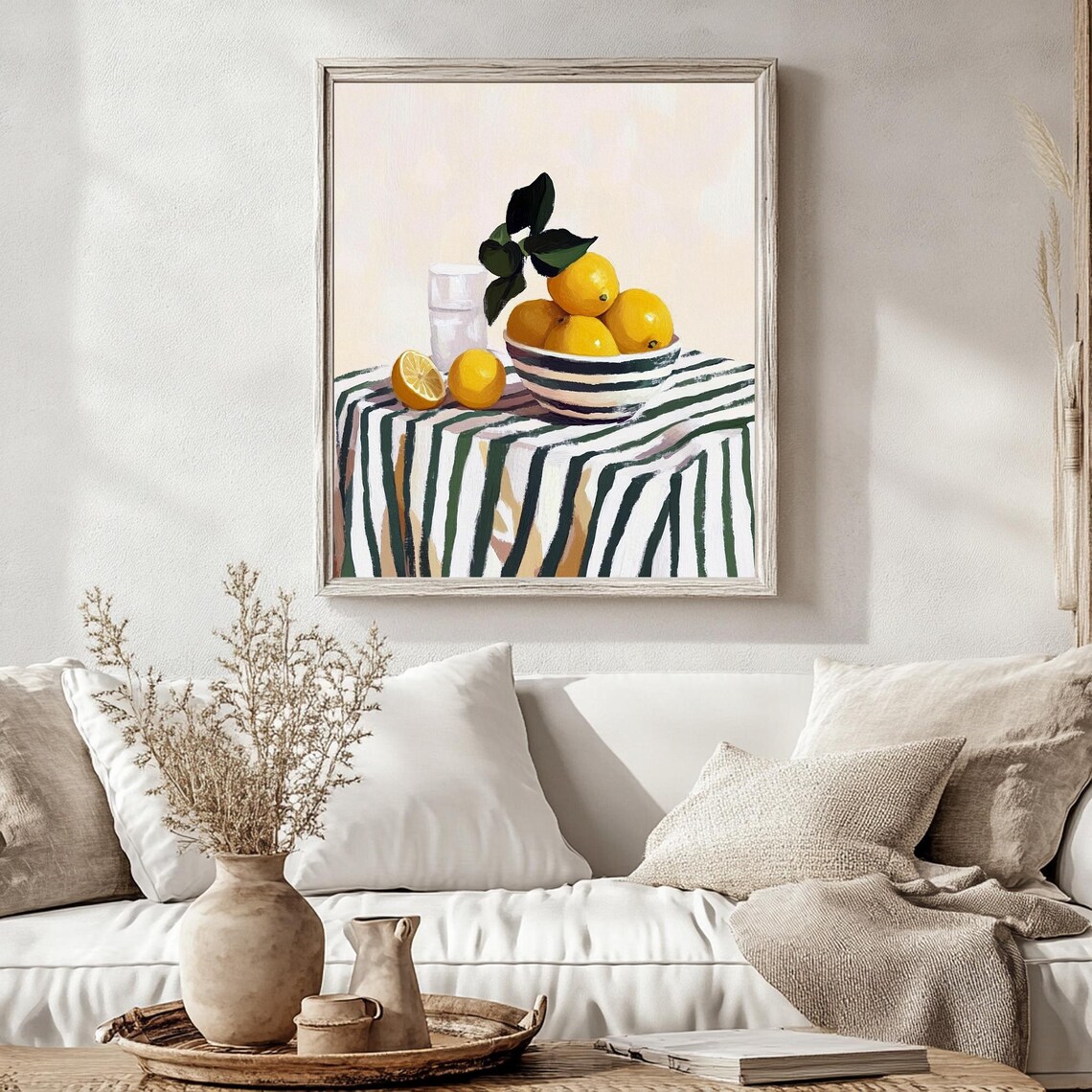 Still Life Fruit Print Kitchen Prints Art For Kitchen Art For Dining Room Boho Kitchen Decor Lemon Poster Gifts For Her Art - Image 2