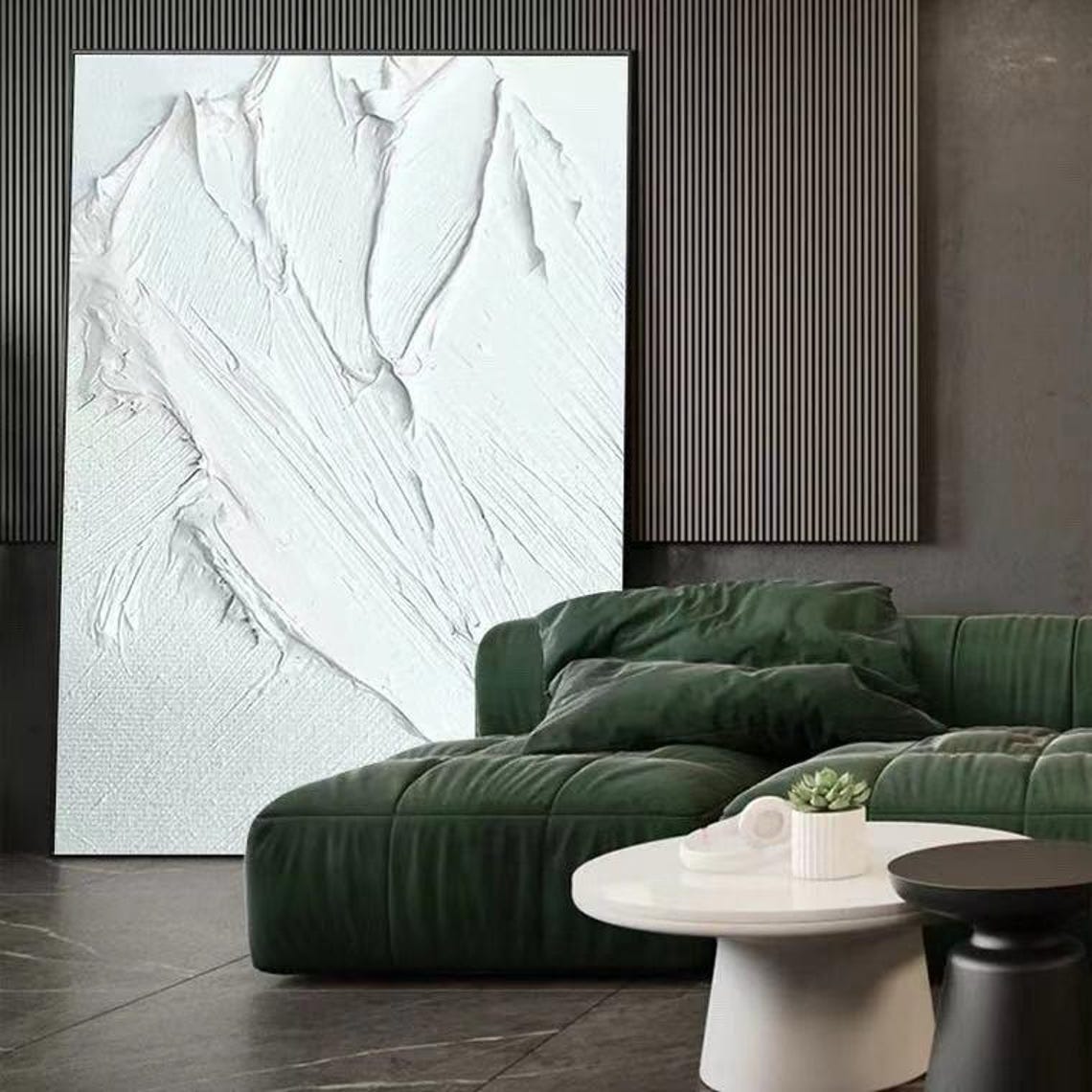 Pure White Mountain Painting Large Thick Textured Artwork Abstract Hand Painted Acrylic Art Modern Original Painting Acrylic Wall Decor - Image 2