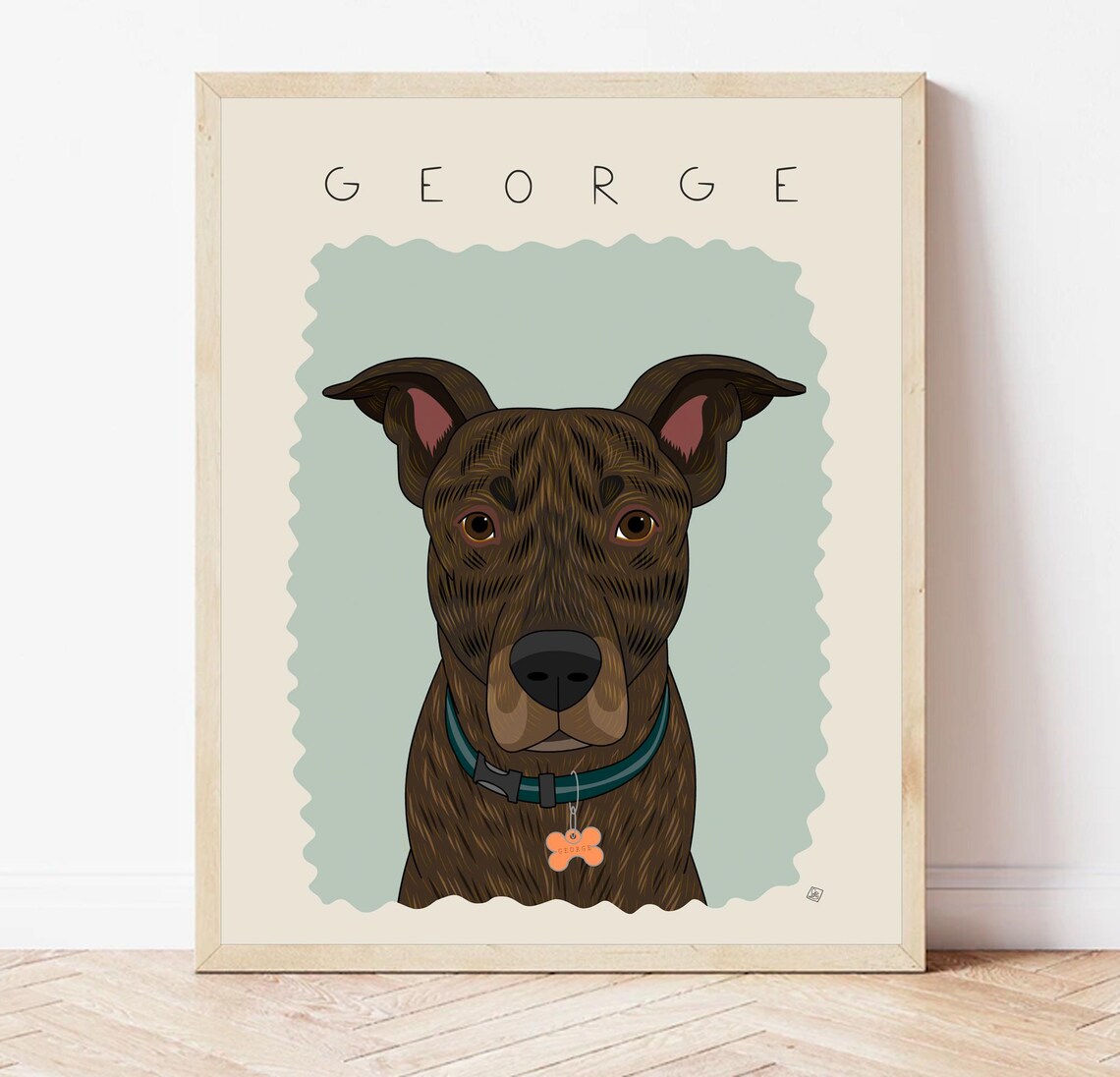 Funny Pet Portrait Custom Pet Art Print Unique Dog Portrait Fun Dog Art Minimalist Pet Poster Modern Dog Portraits Gift For Pet Owners - Image 2