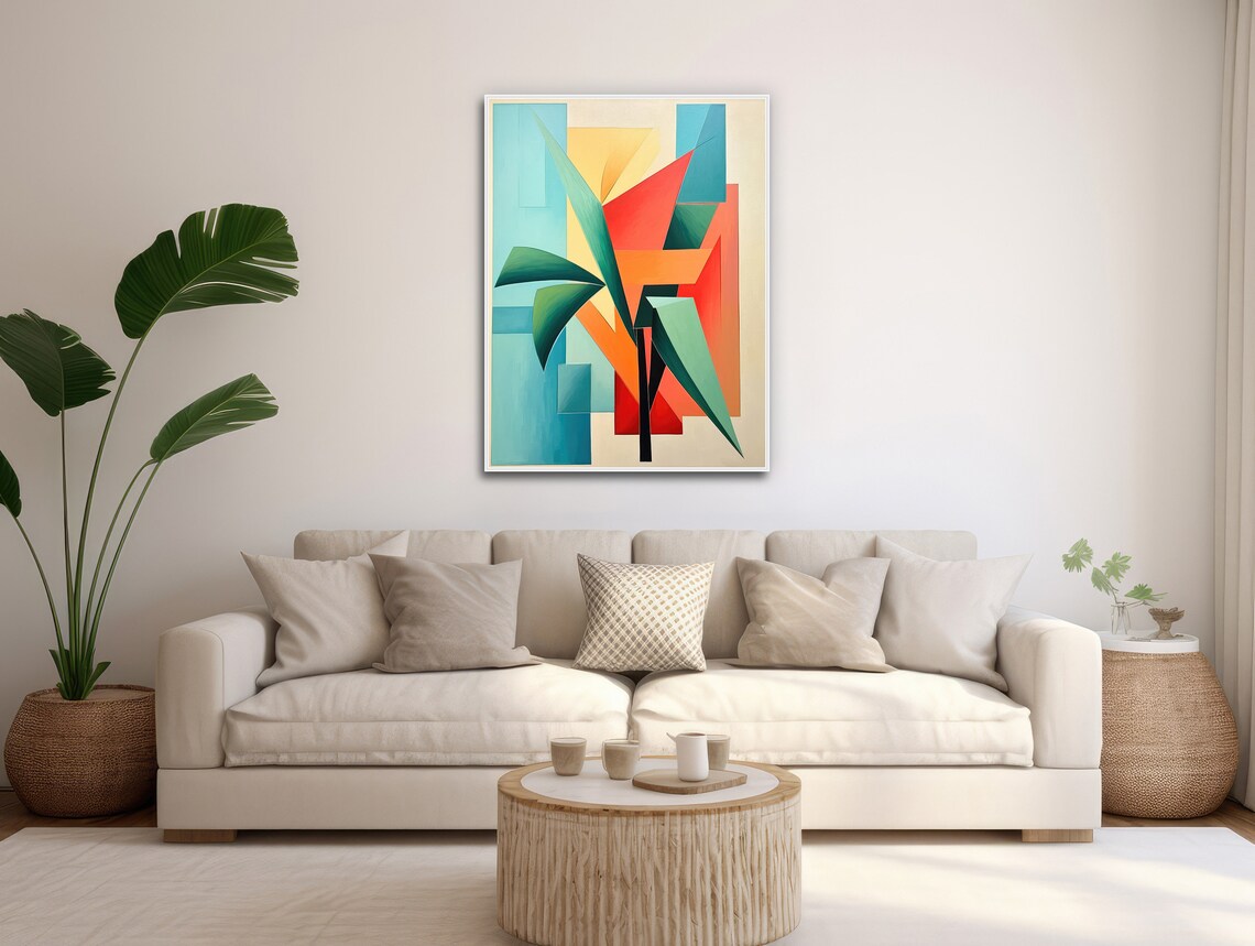 Mid Century Tropical Botanical Art Print, Paradise - Image 3