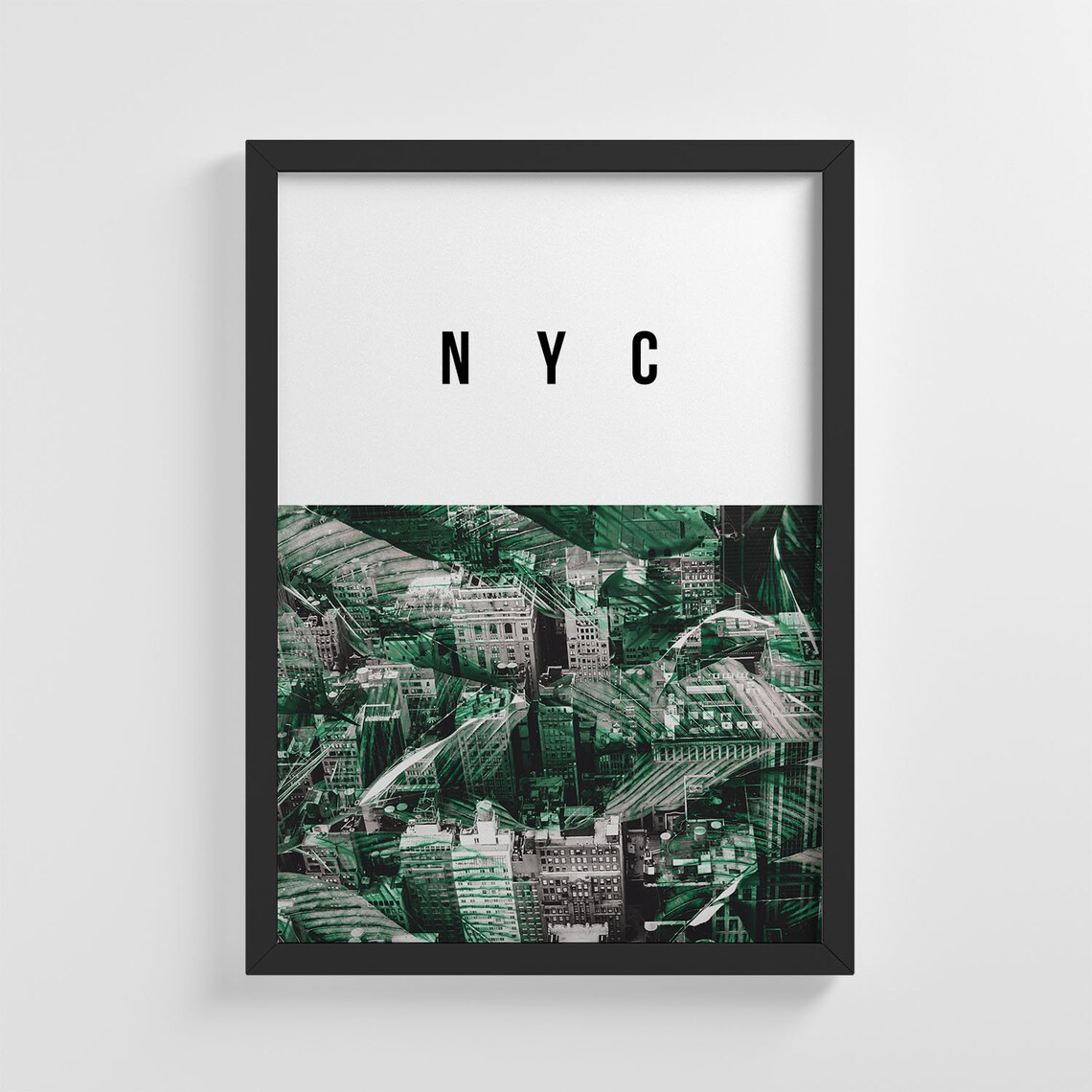 New York City Trippy Illustration, Stylish Decor