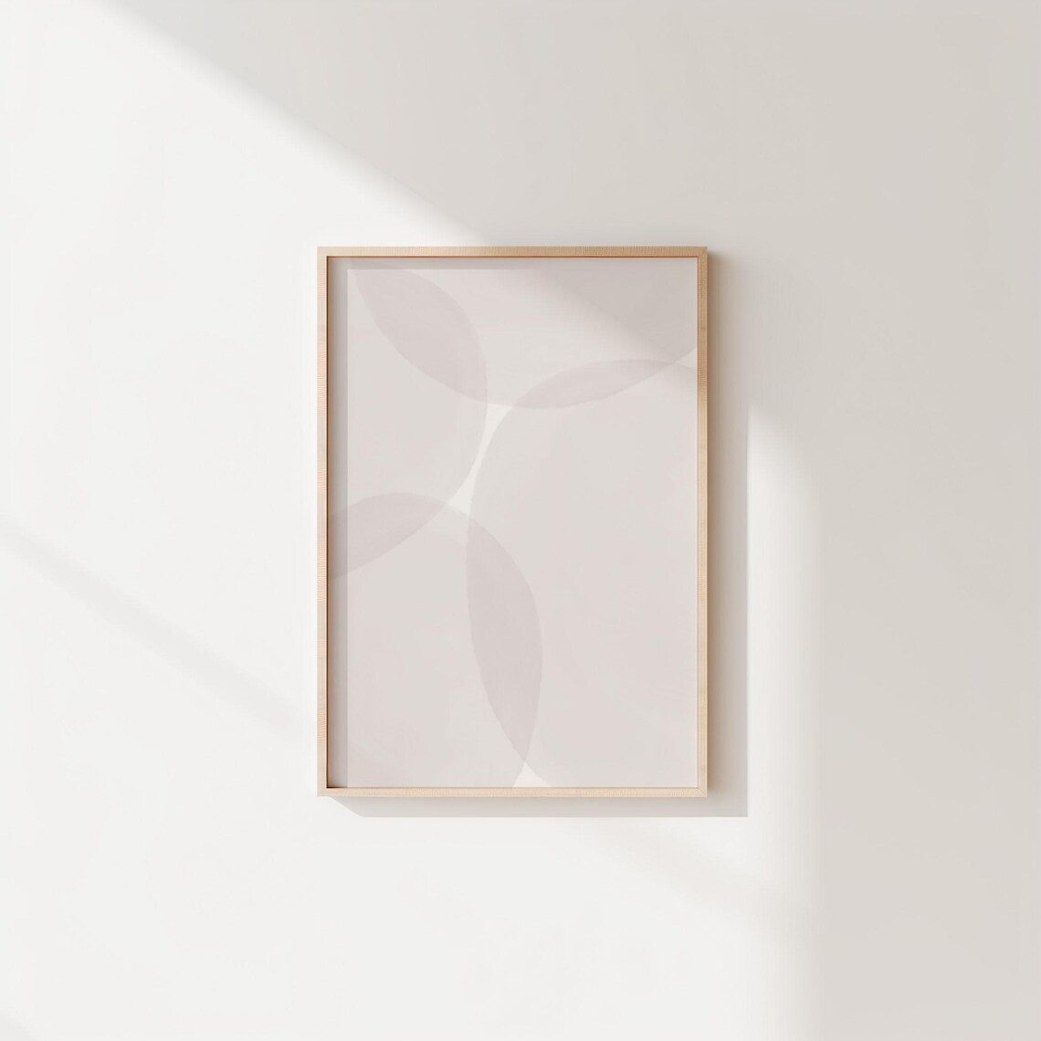 Beige Pastel Abstract Wall Art Minimalist Poster Soft Neutral Color Decor Geometric Shape Scandinavian Boho Style