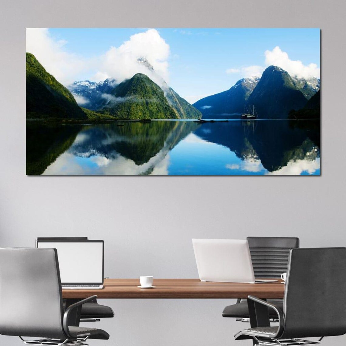 Milford Sound Scenic Landscape Art Print - Image 2