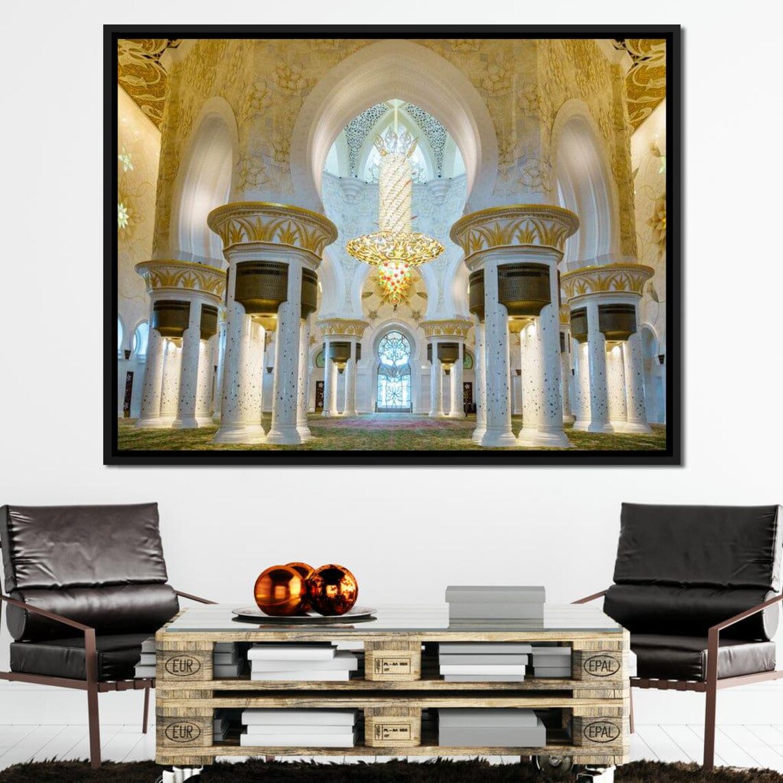 Sheikh Zayed Grand Mosque, Islamic Patterns Wall Art Print