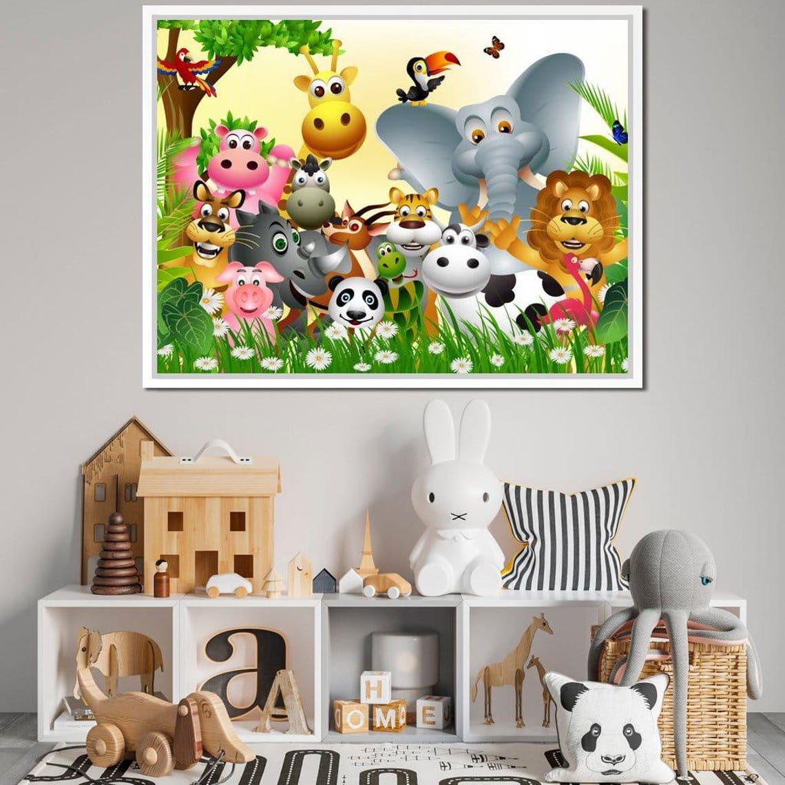 Cute Animals - Whimsical Art Print