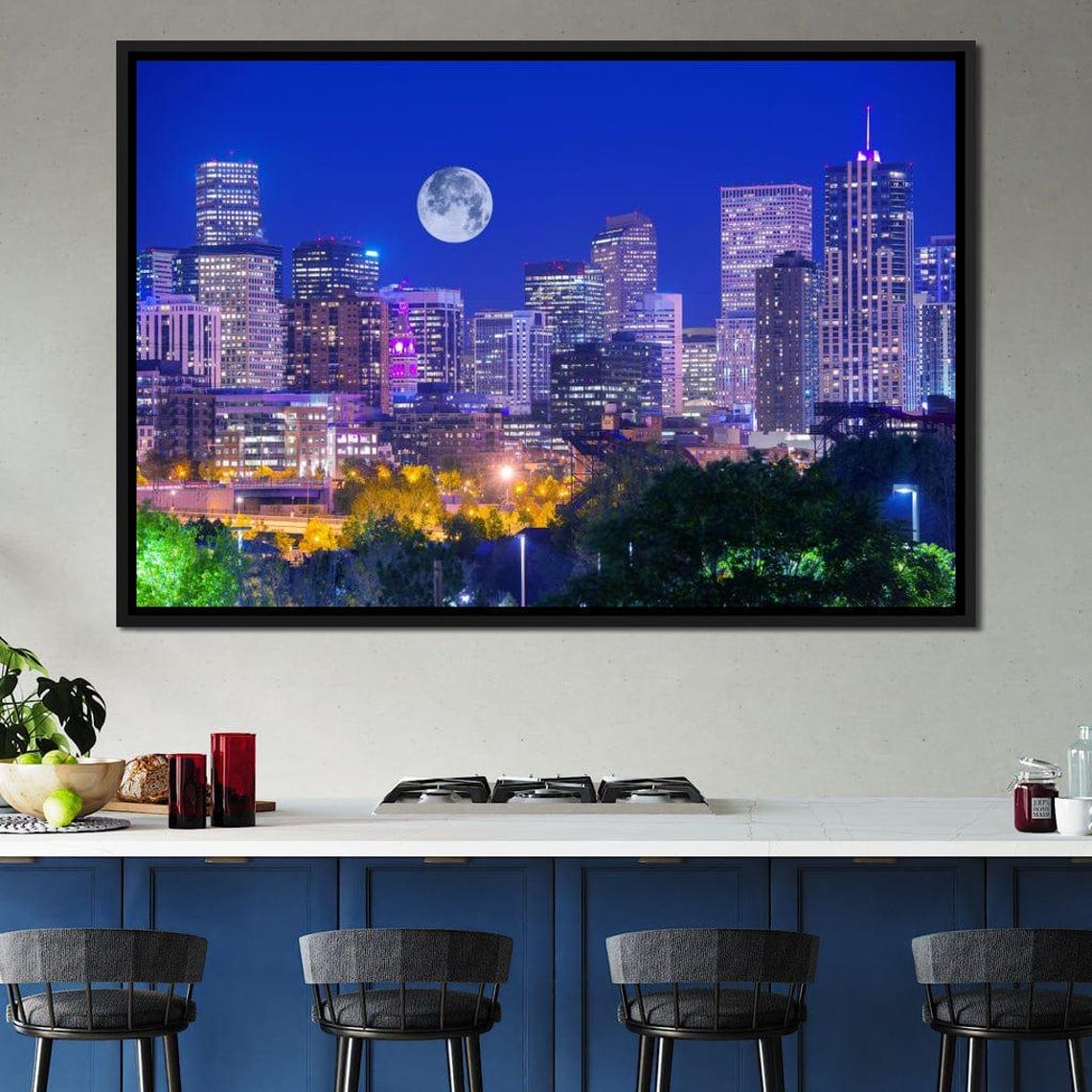 Denver Skyline Travel Poster