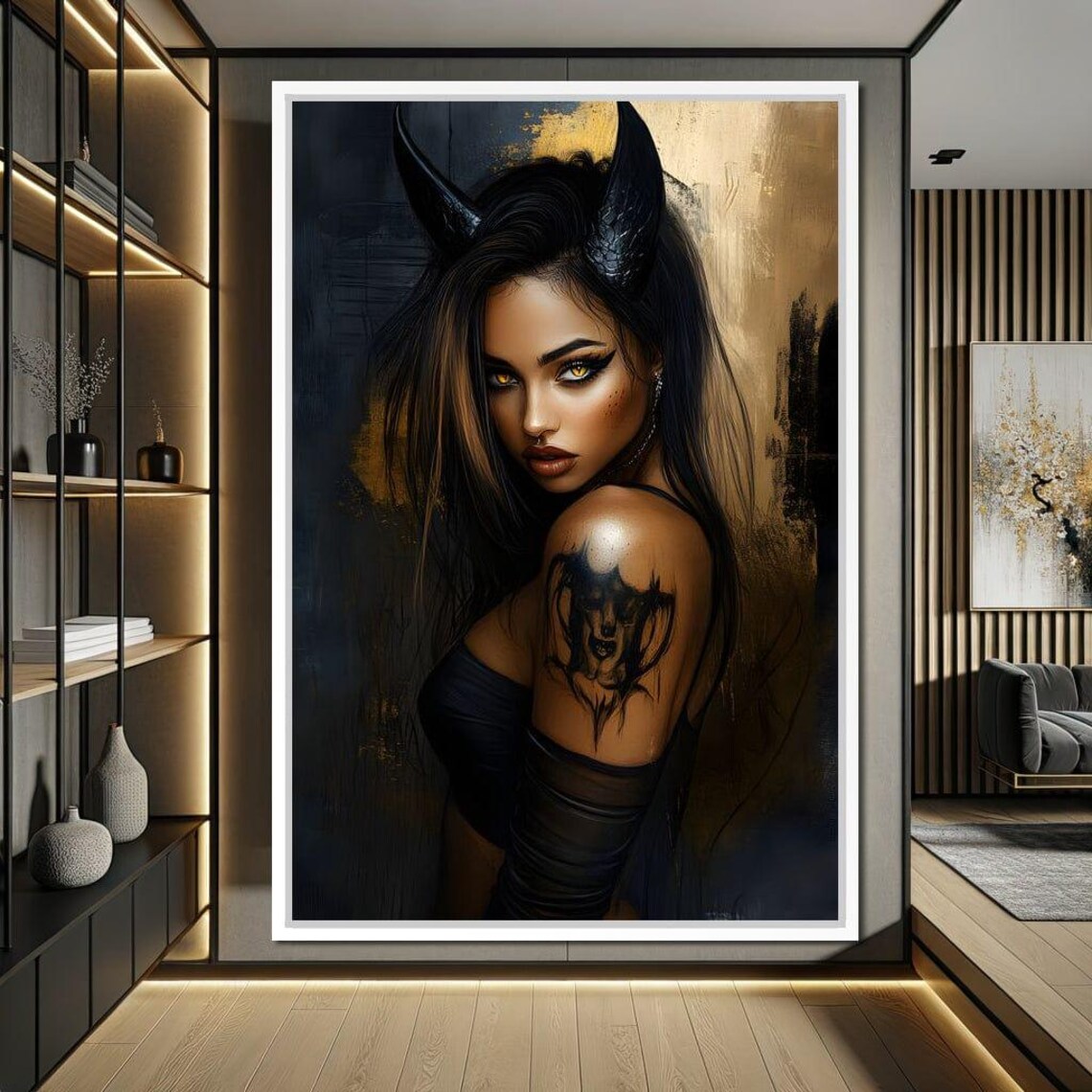 Enigmatic Starlit Rebellion, Modern Home Decor - Image 4