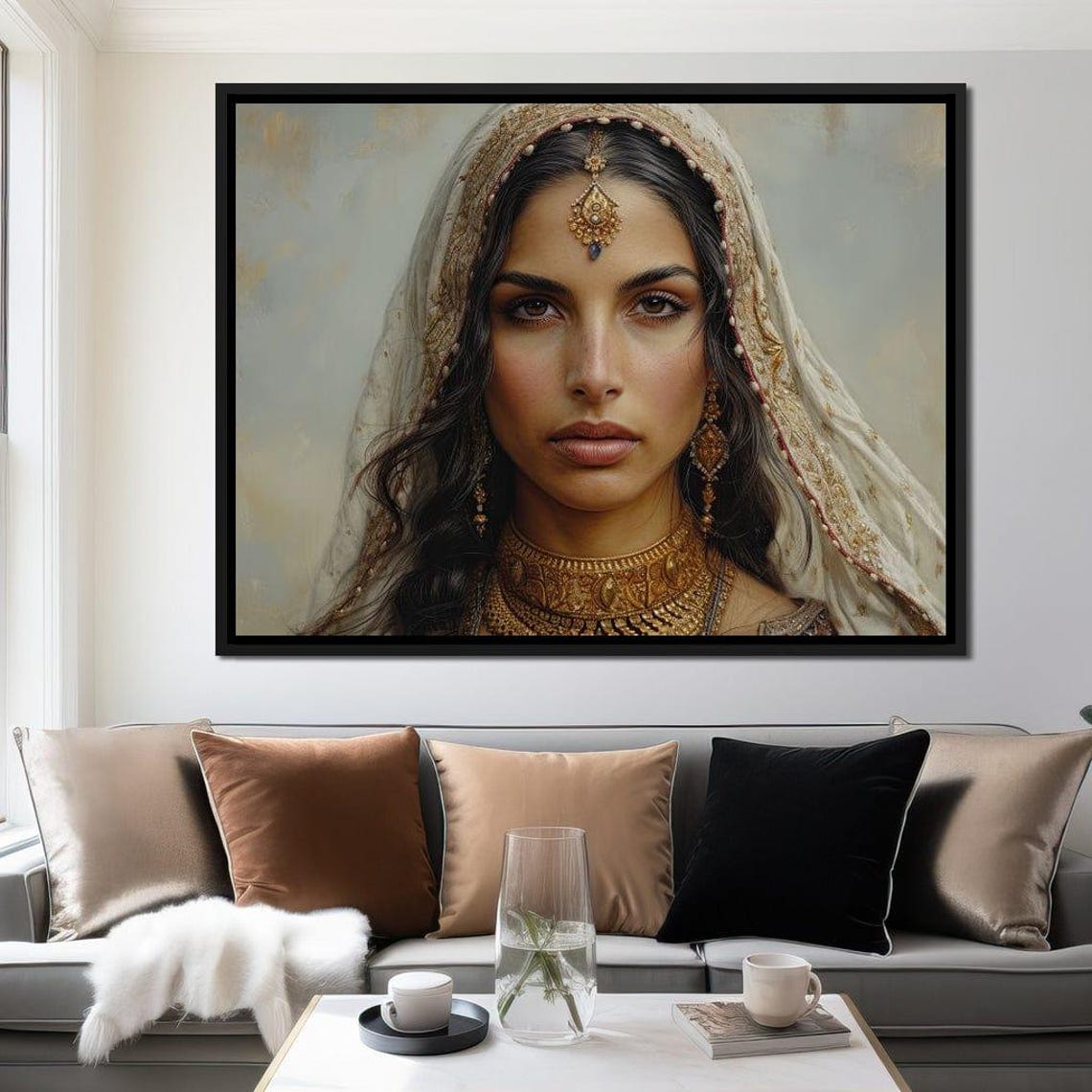 Golden Adorned Serenity - Abstract Art