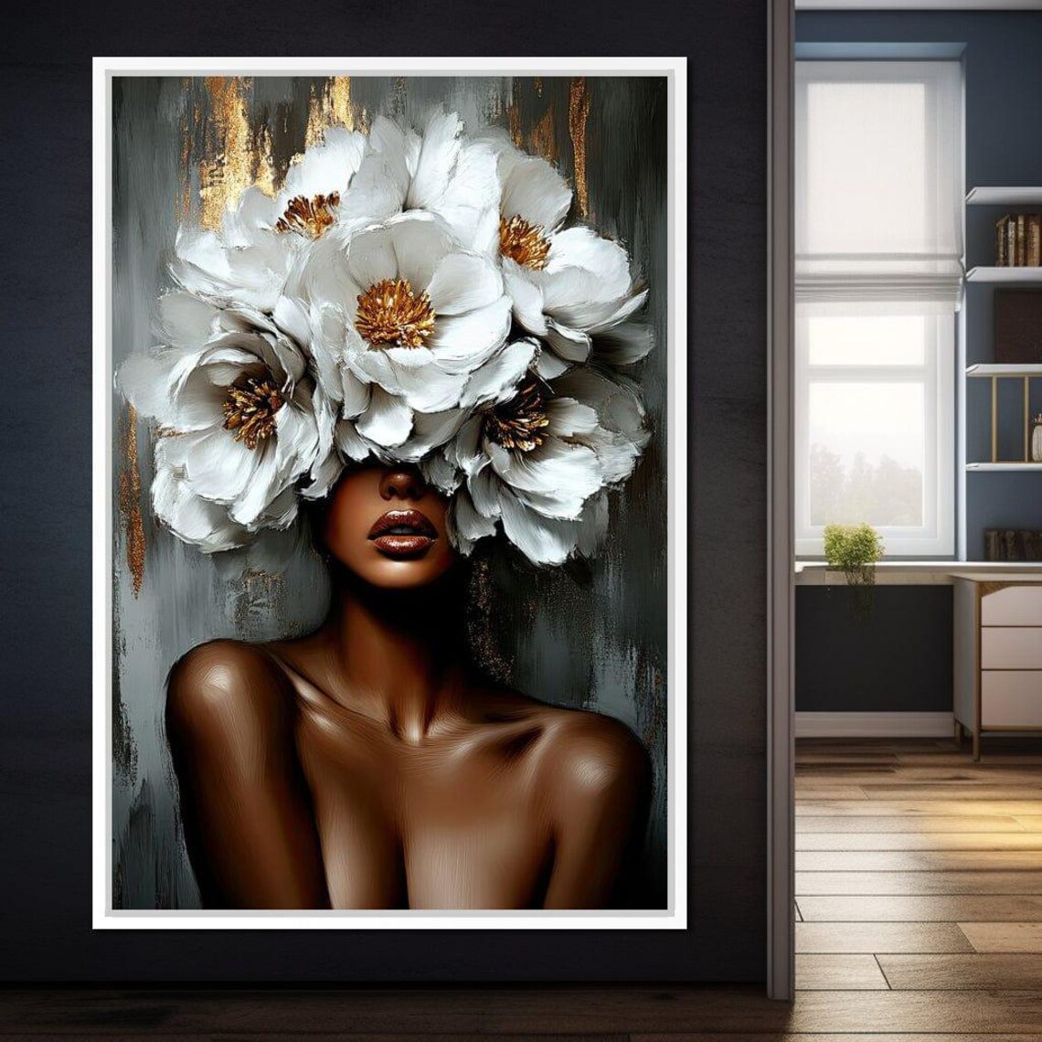 Golden Petals, Grace Cole Williams Portrait Art Print - Image 2