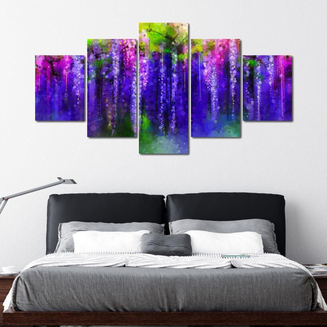 Abstract Violet Modern Art, Relaxing Design - Image 4