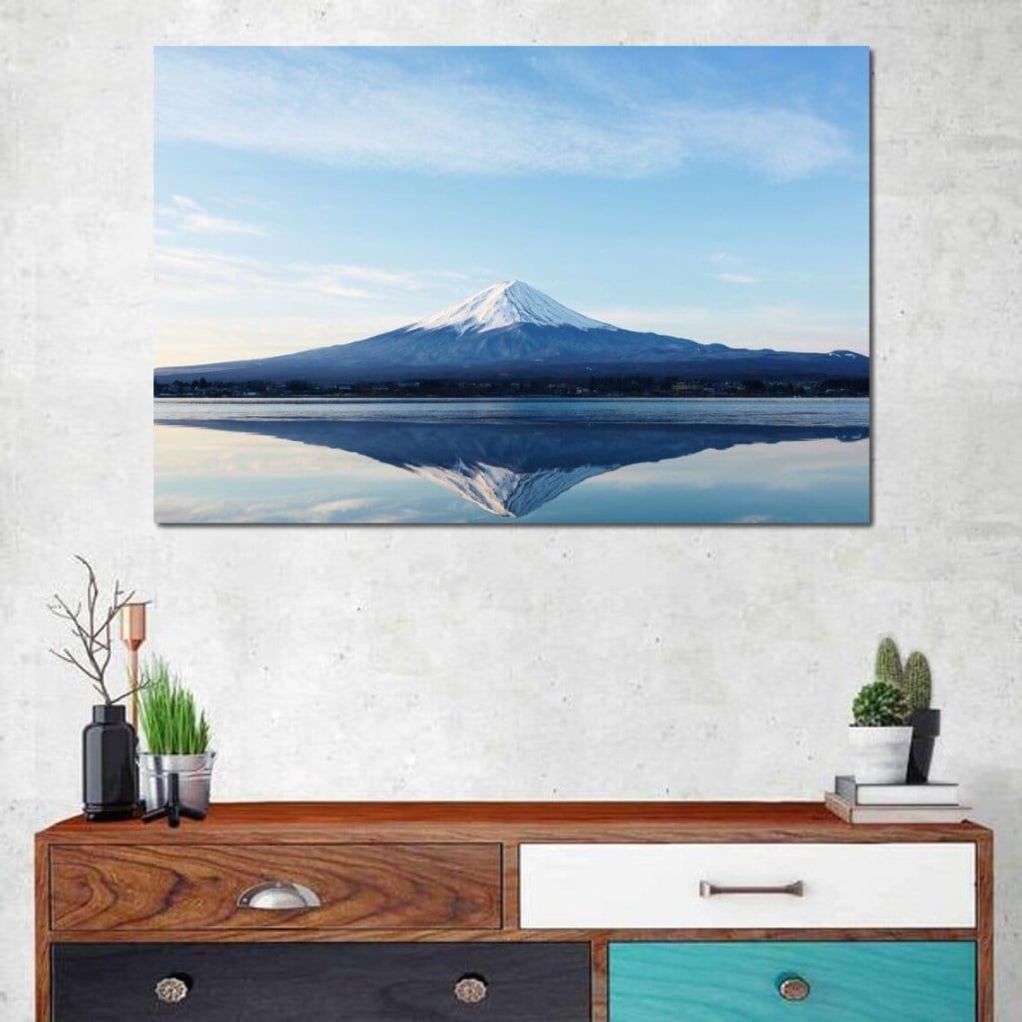 Mount Fuji - Minimalist Landscape Art Print - Image 3