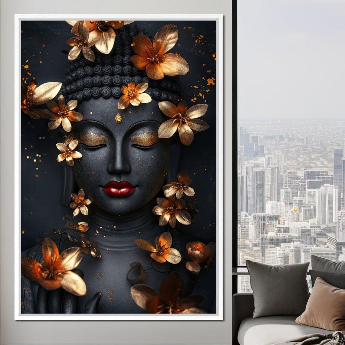 Buddha Floral Zen Meditation Art Print, Peaceful - Image 2