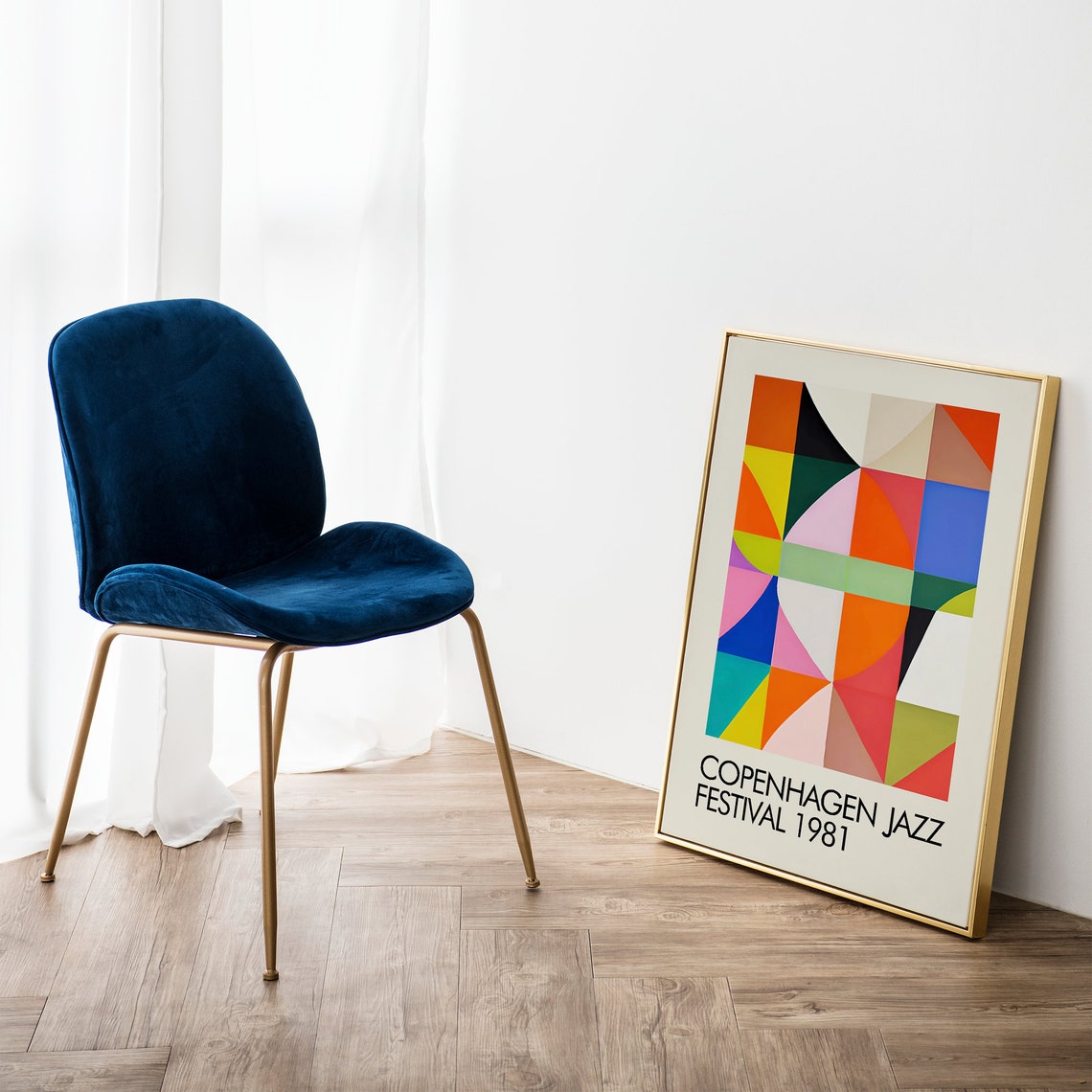 Copenhagen Jazz Festival Poster Jazz Music Art Print Giclee Reproduction Modern Art Poster 24x36 Danish Design Colorful Jazz Poster - Image 4