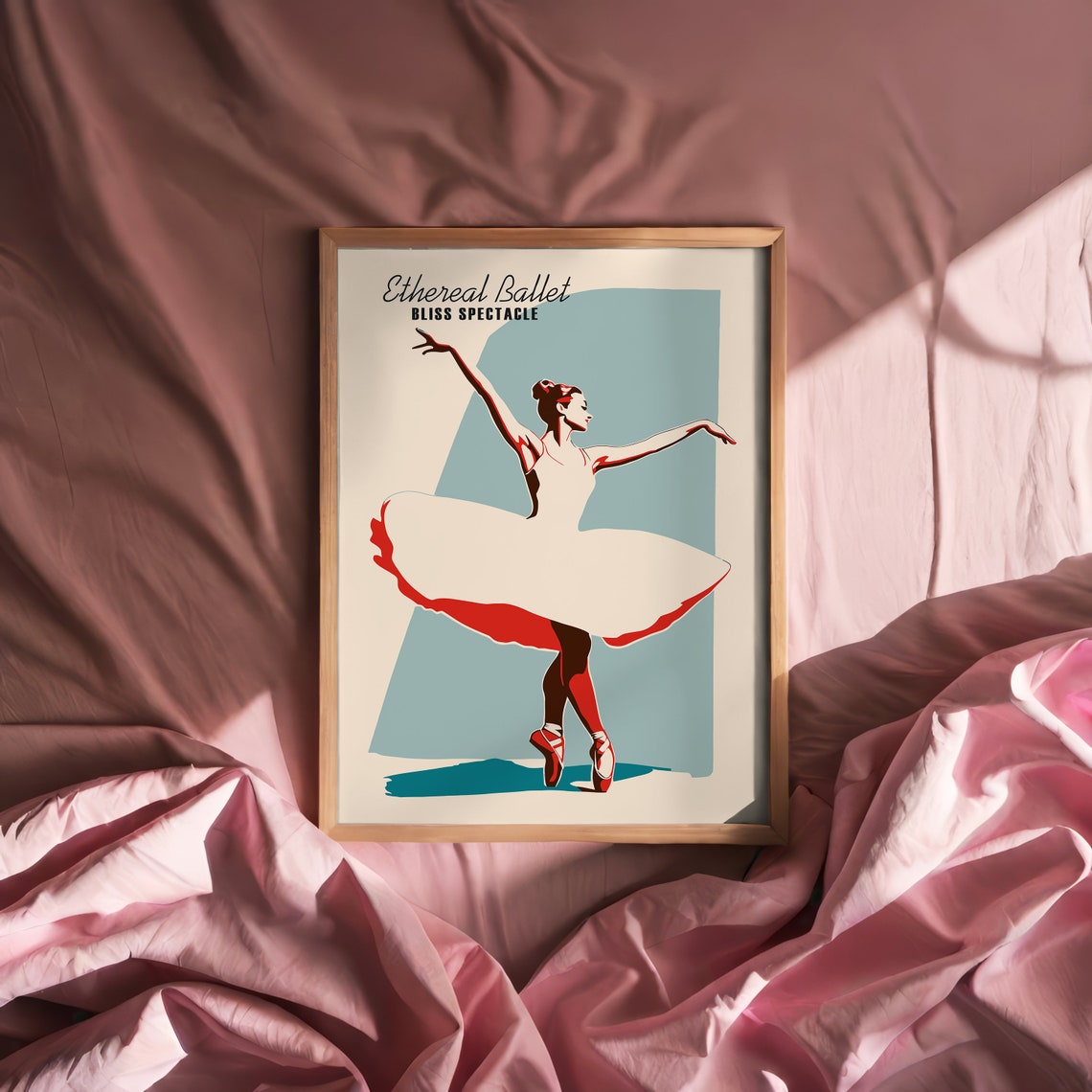 Ethereal Ballet Bliss Spectacle Ballerina Retro Dance Art Poster - Image 6