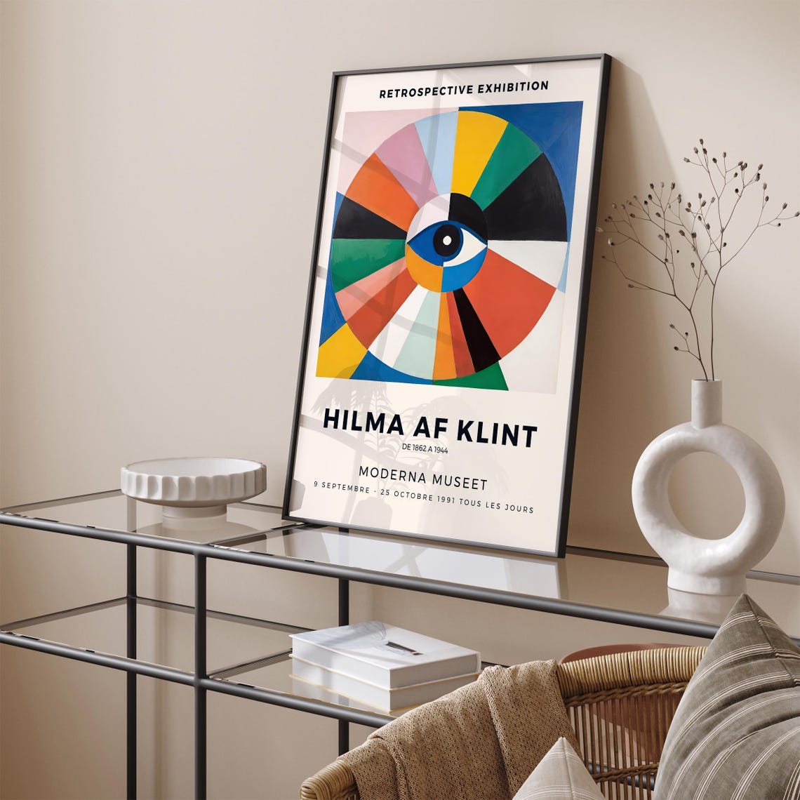 Hilma af Klint 1991 Retrospective Moderna Museet Exhibition Poster - Image 3