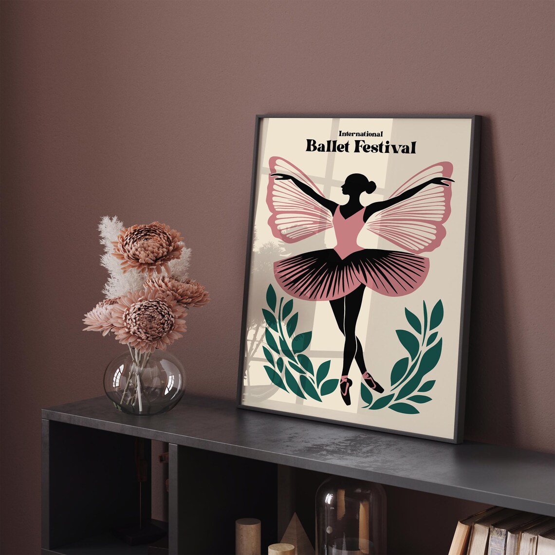 International Ballet Festival Butterfly Wing Ballerina Poster - Image 4