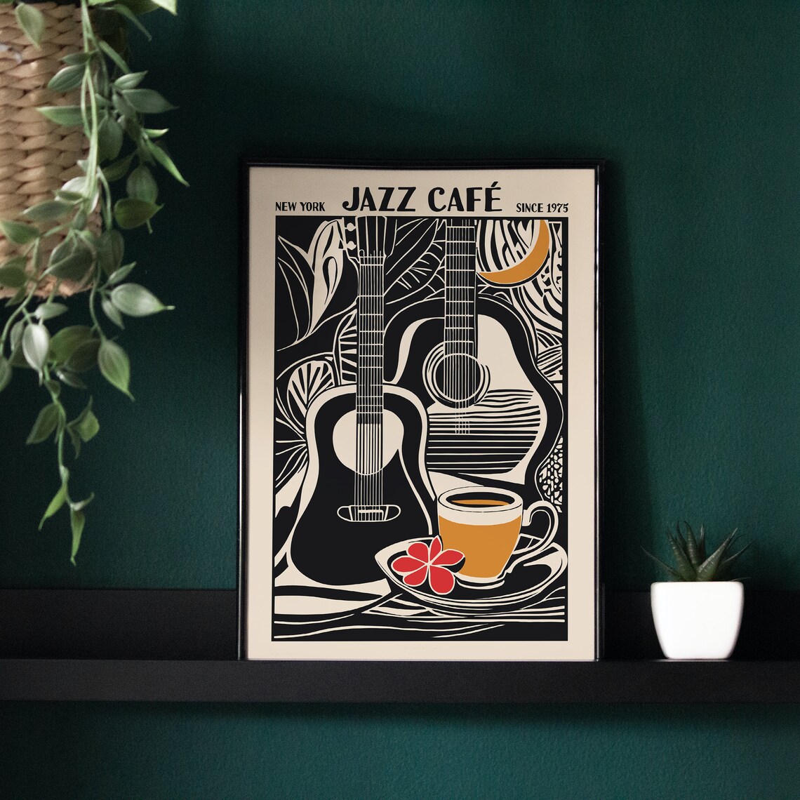 Jazz Cafe Music Poster Festival Poster Giclee Reproduction Concert Poster Mailed Wall Art Jazz Poster 20x30 Cafe Art Coffee Lover - Image 5