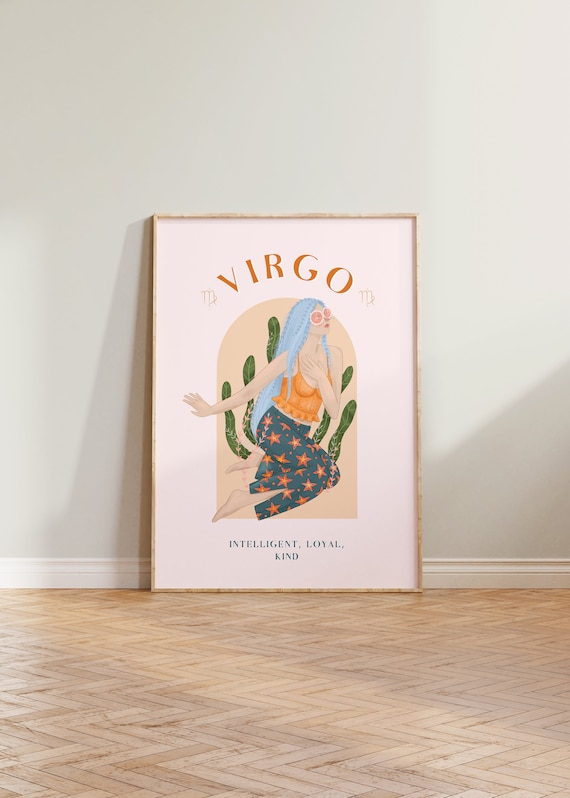 Virgo Horoscope Zodiac Sign Art Print