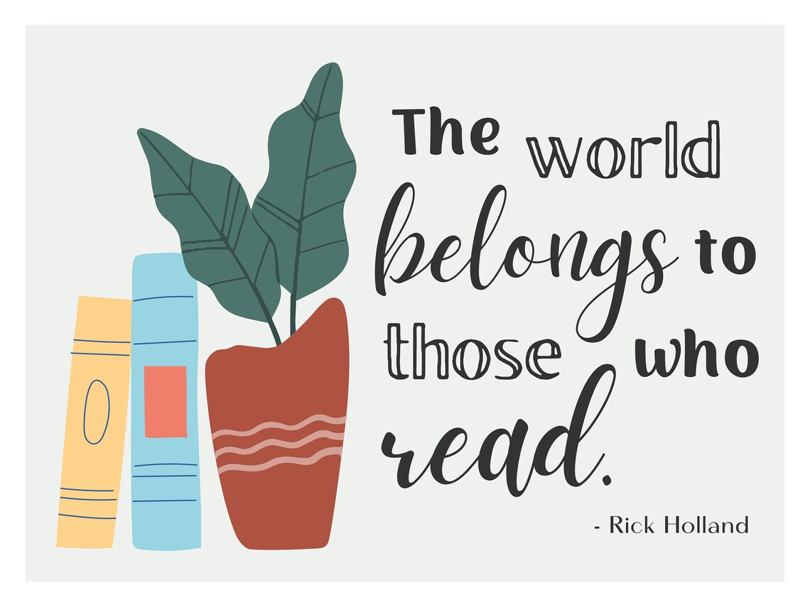 The World Belongs to Those Who Read Boho Poster - Image 5