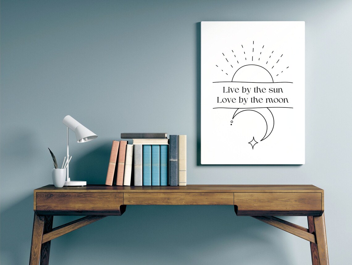 Live By The Sun Love By The Moon Quote Print - Image 5