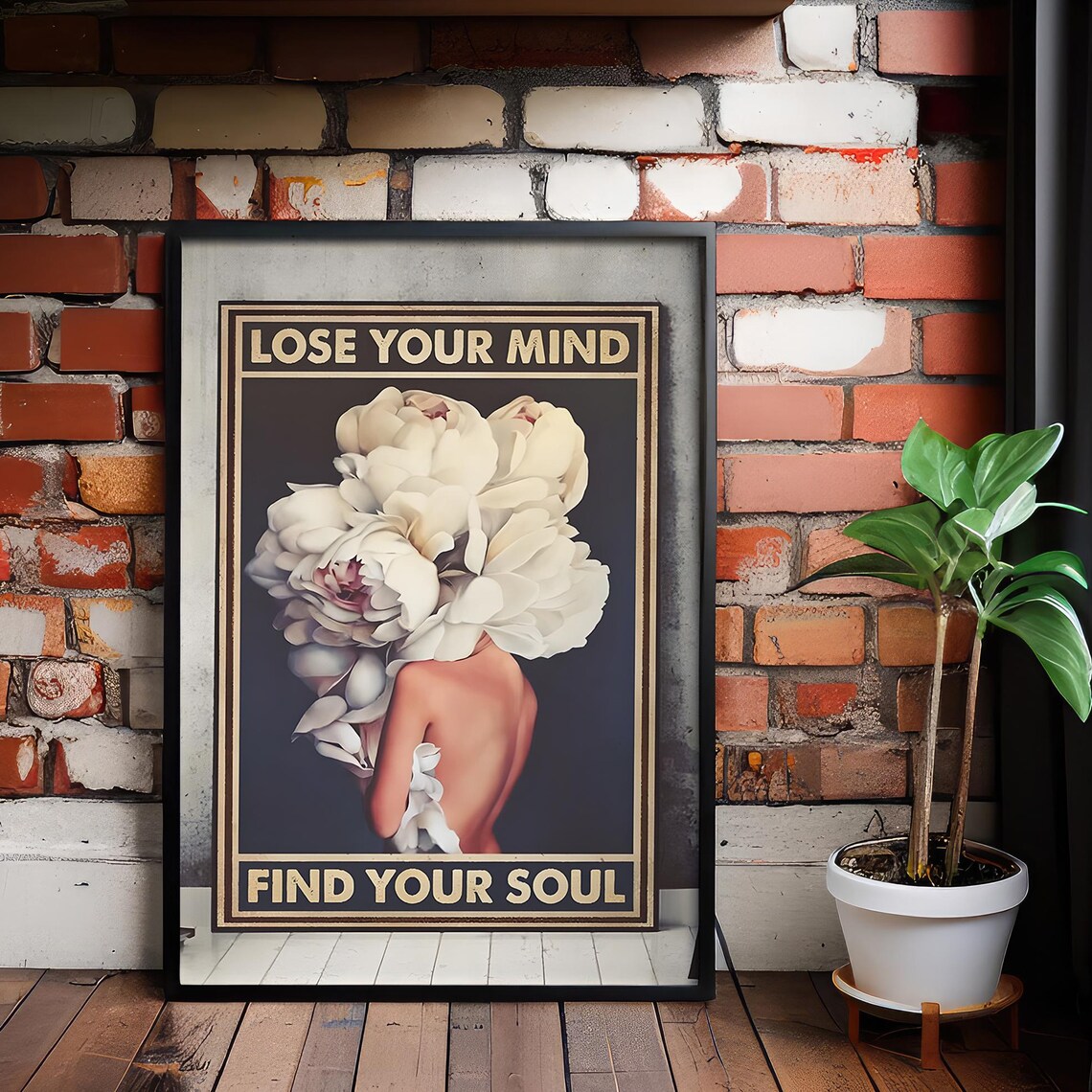 Blooming Girl Canvas Print Lose Your Mind Find Soul