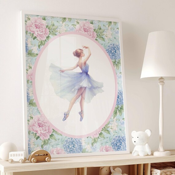 Coquette Ballerina, Grandmillennial Ballet Art Print