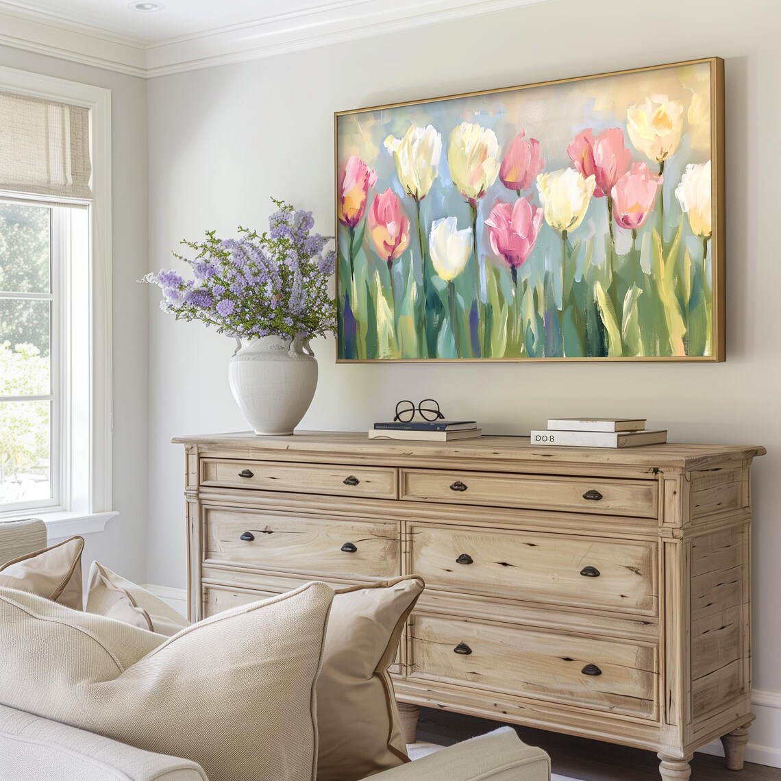 Spring Tulip Easter Pastel Floral Art Print - Image 5