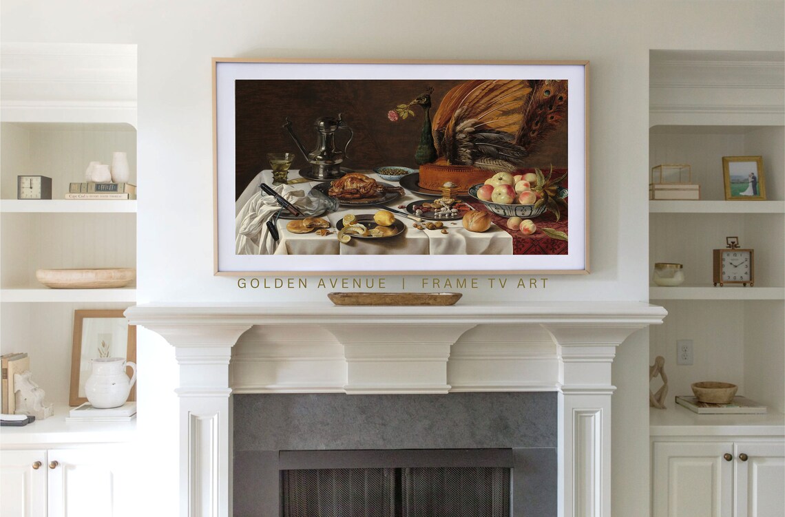 Dutch Banquet Still Life Roast Feast Vintage Thanksgiving Art Poster - Image 3