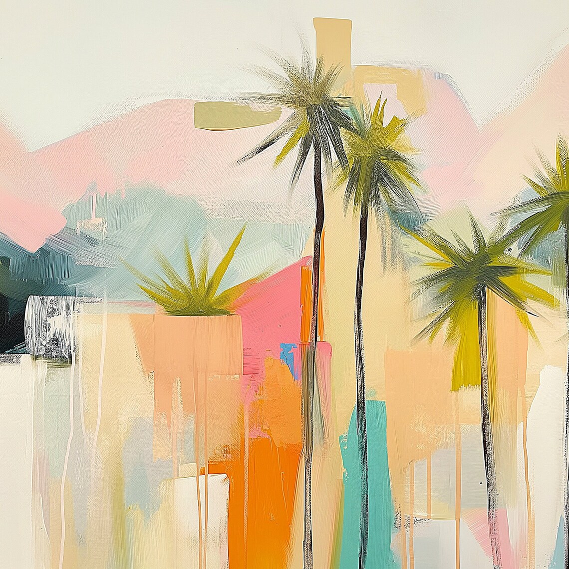 Summer Palm Springs Mid-Century Modern Art Print - Image 2
