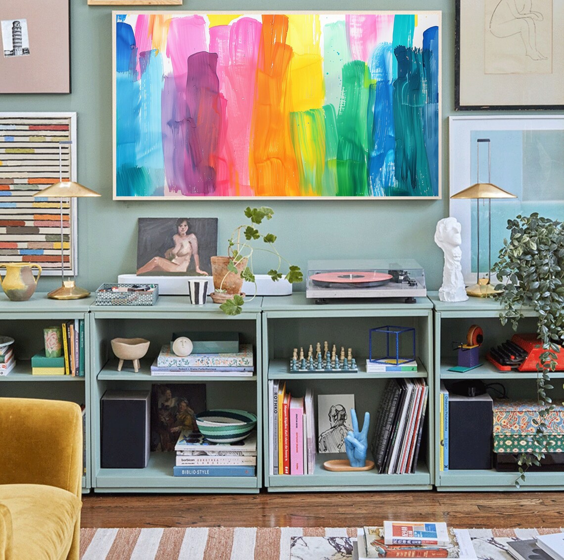 Pride Month Rainbow Colorful Pride Decor Art Print - Image 4